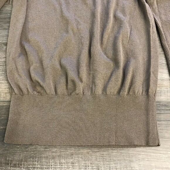 Banana Republic Womens Long Sleeve Taupe Light Weight Wool Blend Sweater Small - Picture 10 of 12
